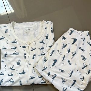 Roberta Roller Rabbit Nantucket print long sleeved pajama set